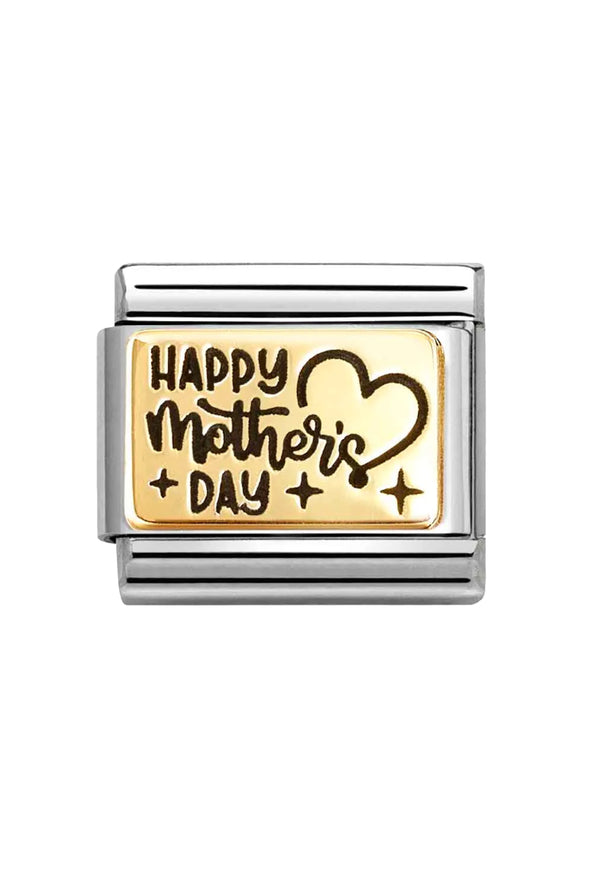 Nomination Composable Classic Link Happy Mother's Day in Gold