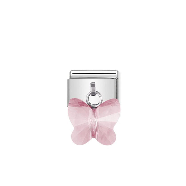 Nomination Composable Classic Link Pink Butterflies