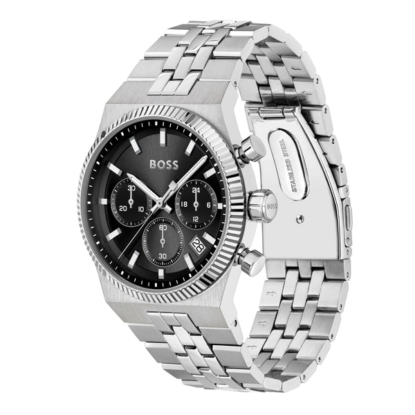 BOSS Men's Candor Prime Black Dial Bracelet Watch