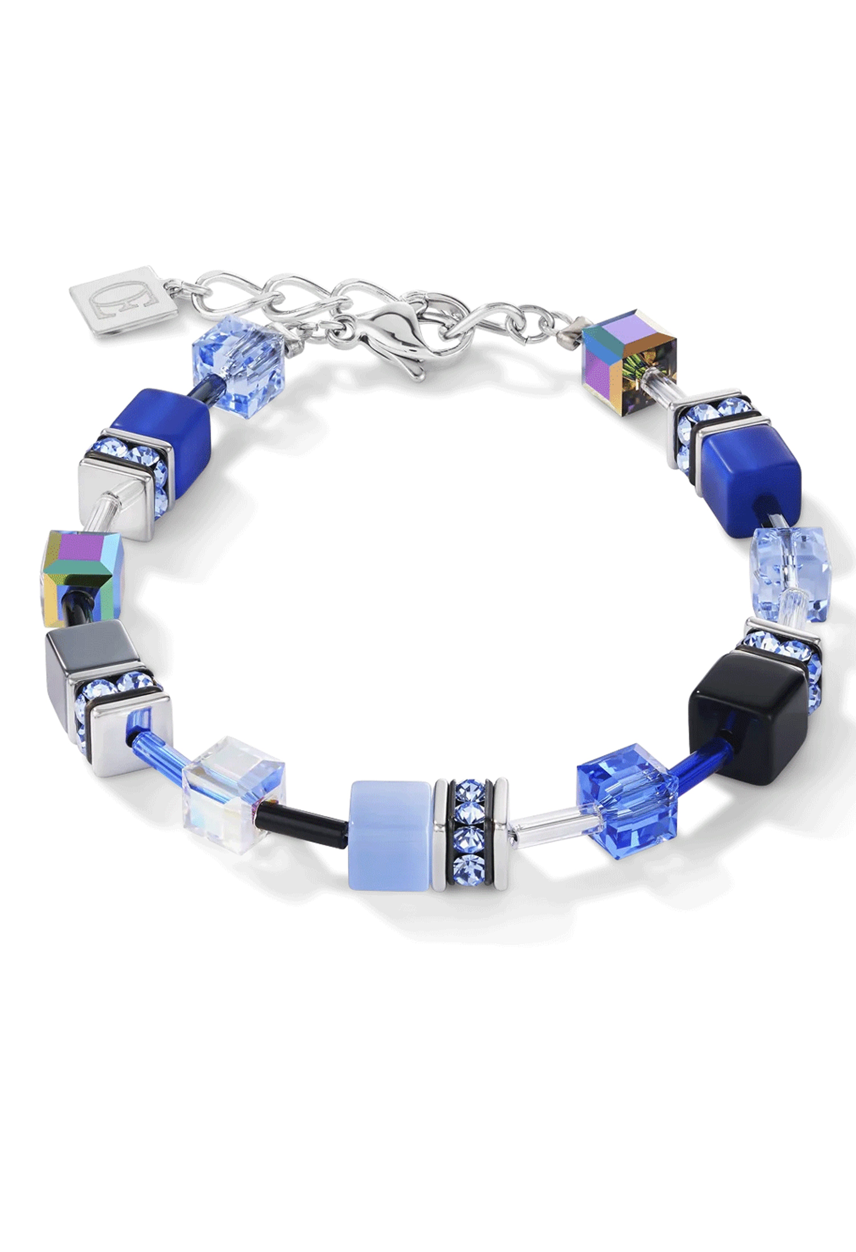 Coeur De Lion Geocube Blue Grey Bracelet Coeur De Lion Geocube Blue Grey Bracelet