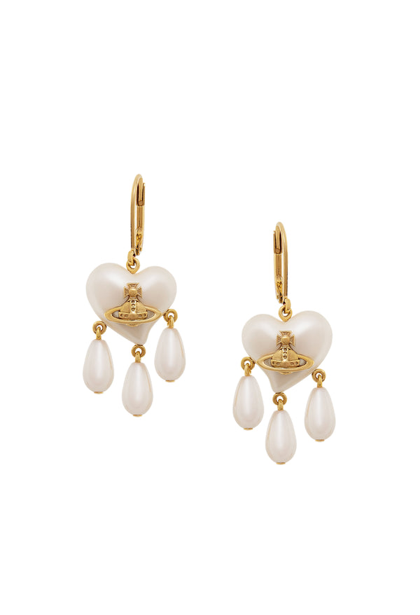 Vivienne Westwood Sheryl Pearl Earrings Gold Plated