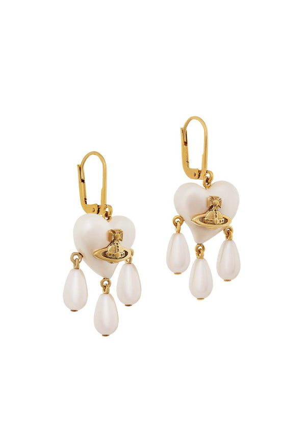 Vivienne Westwood Sheryl Pearl Earrings Gold Plated
