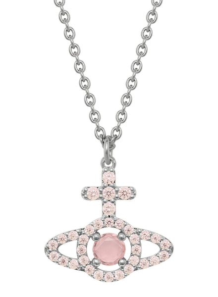 Vivienne Westwood Olympia Peach CZ Necklace | OD's Jewellers