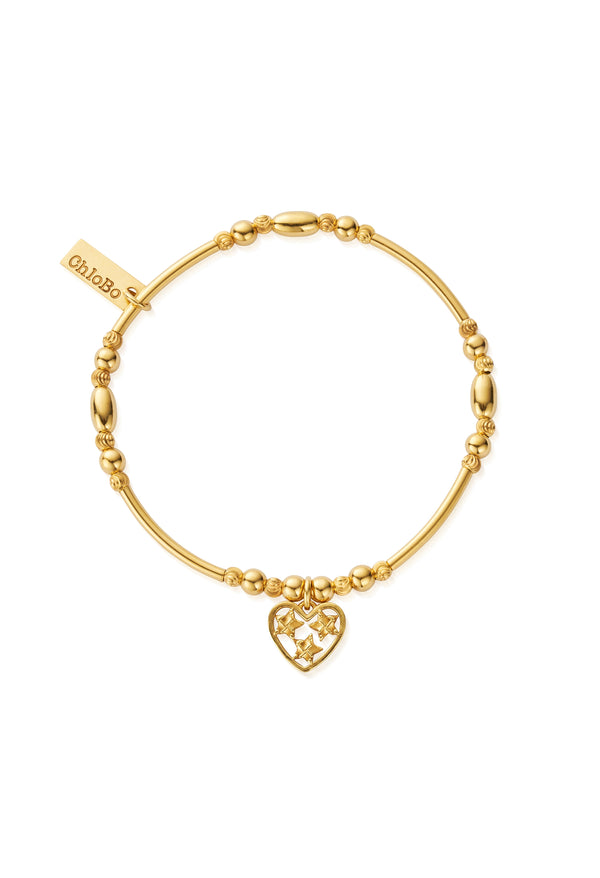 ChloBo Heart Of Hope Bracelet in Gold