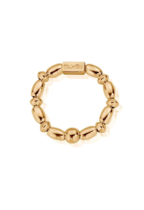 ChloBo Mini Rice Ring Silver Gold Plated