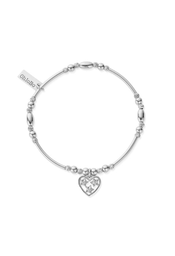 ChloBo Heart Of Hope Bracelet in Silver