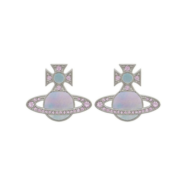 Vivienne Westwood Pink Rina Earrings Platinum Plated – OD's