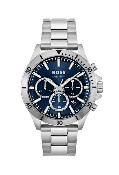 BOSS Men's Troper Blue Dial Chronograph Bracelet