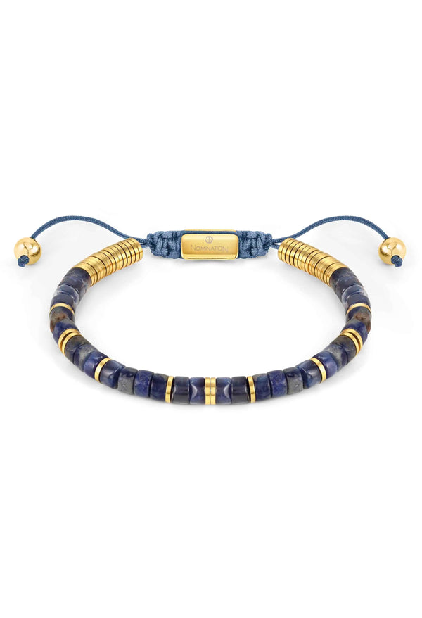 Nomination Instinct Style Sodalite Bracelet Golden PVD