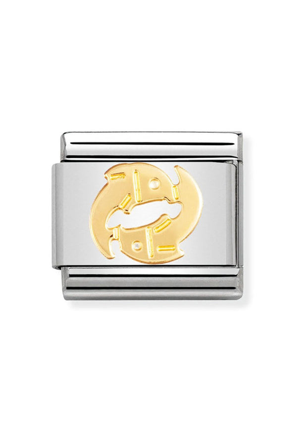 Nomination Composable Classic Link Zodiac Pisces in 18K Gold