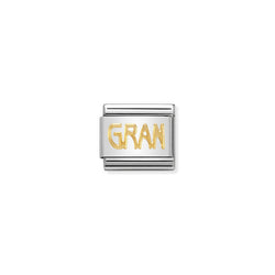 Nomination Composable Classic Link Writings Gran in 18k gold