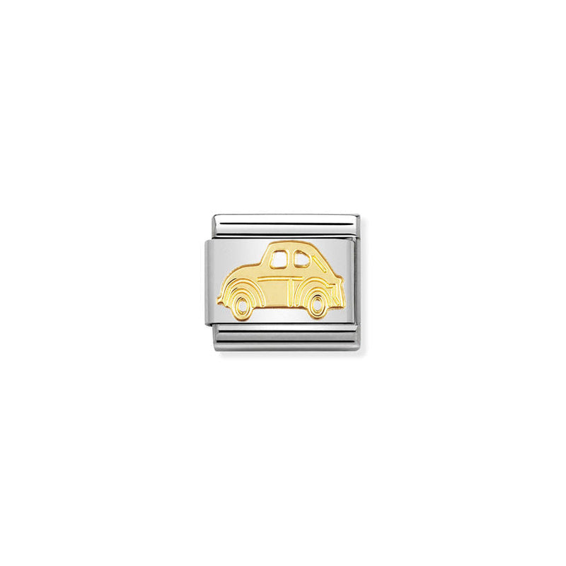 Nomination Composable Classic Link Tech Car in 18k gold