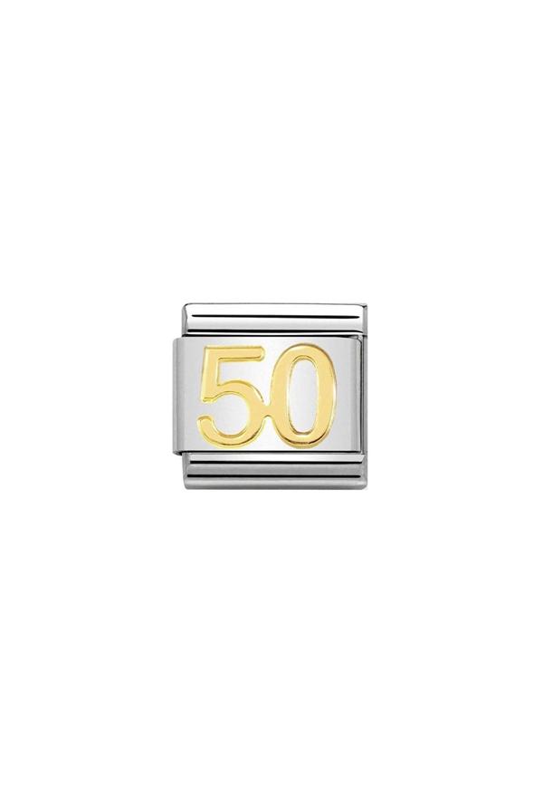Nomination Composable Classic Link DAILY LIFE 50 in 18k gold