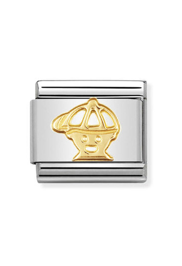 Nomination Composable Classic Link Fun Boy in 18k gold *