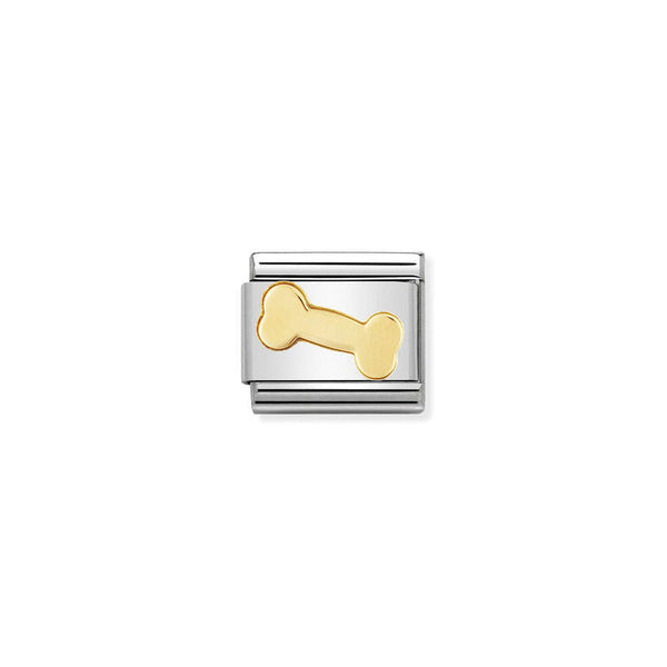 Nomination Composable Classic Link Fun Bone in 18k gold