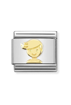 Nomination Composable Classic Link Boy in 18k Gold