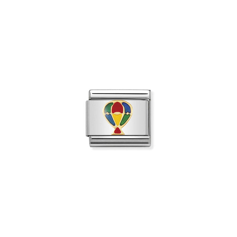 Nomination Composable Classic Link Tech Hot-Air Balloon in 18k gold