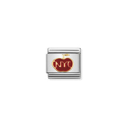 Nomination Composable Classic Link 1 Fun The Big Apple in 18k gold