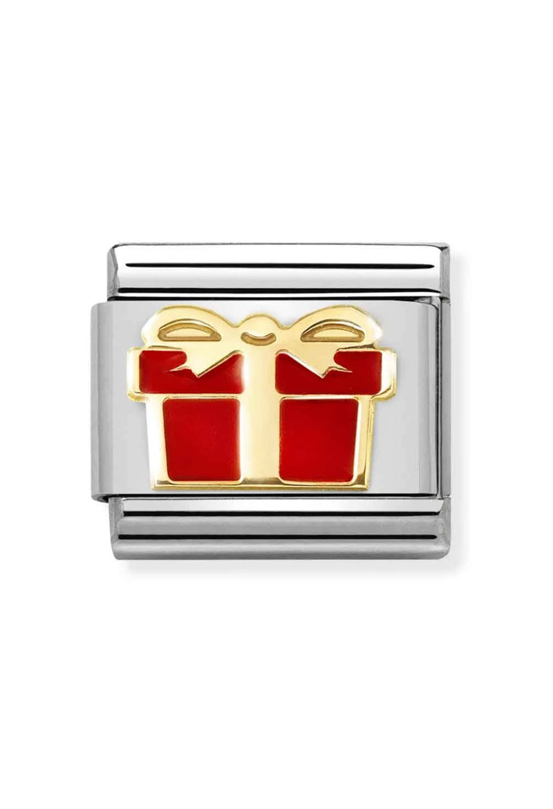 Nomination Composable Classic Link Red Gift Box in 18k Gold