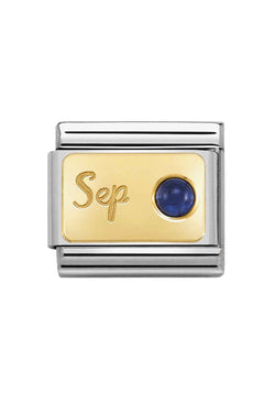 Nomination Composable Classic Link September Sapphire in 18k Gold