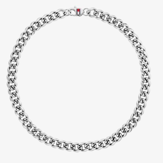 Tommy Hilfiger Mens Wild Heavy Curb Necklace Stainless Steel by Tommy Hilfiger