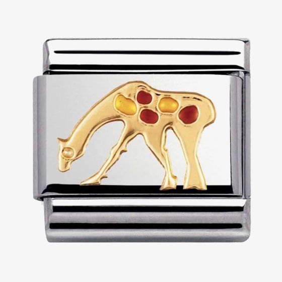 Nomination Composable Classic Link Giraffe in 18k gold
