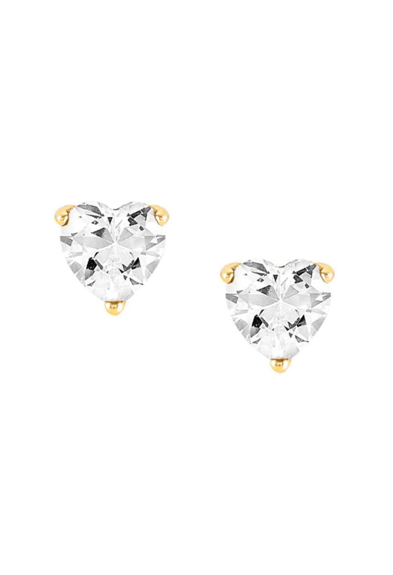 Nomination Sweetrock Sparkling Love Earrings Silver Gold Plated