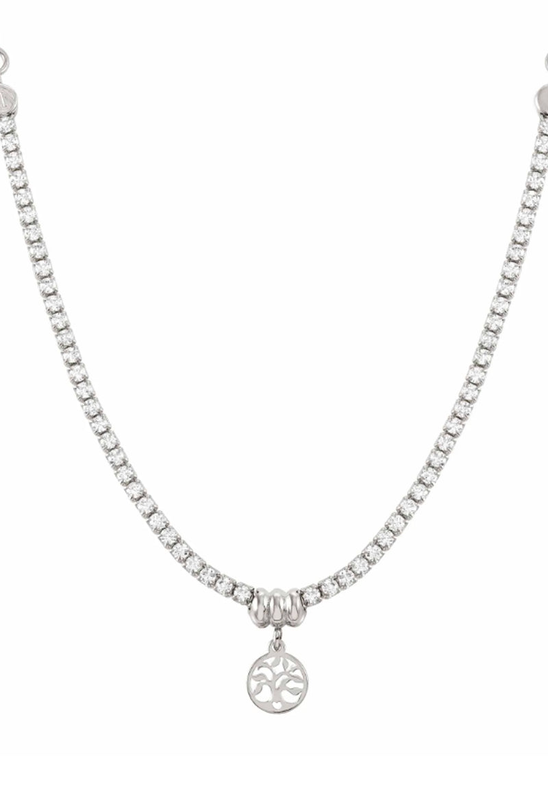 Nomination Chic & Charm Cubic Zirconia With Tree Of Life Necklace Silver