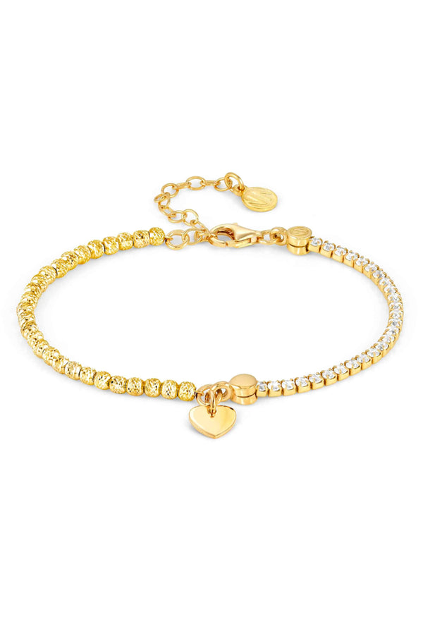 Nomination Chic & Charm Heart Bracelet Silver Gold Plated