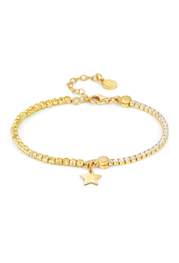 Nomination Chic & Charm Star Bracelet Silver Gold Plated