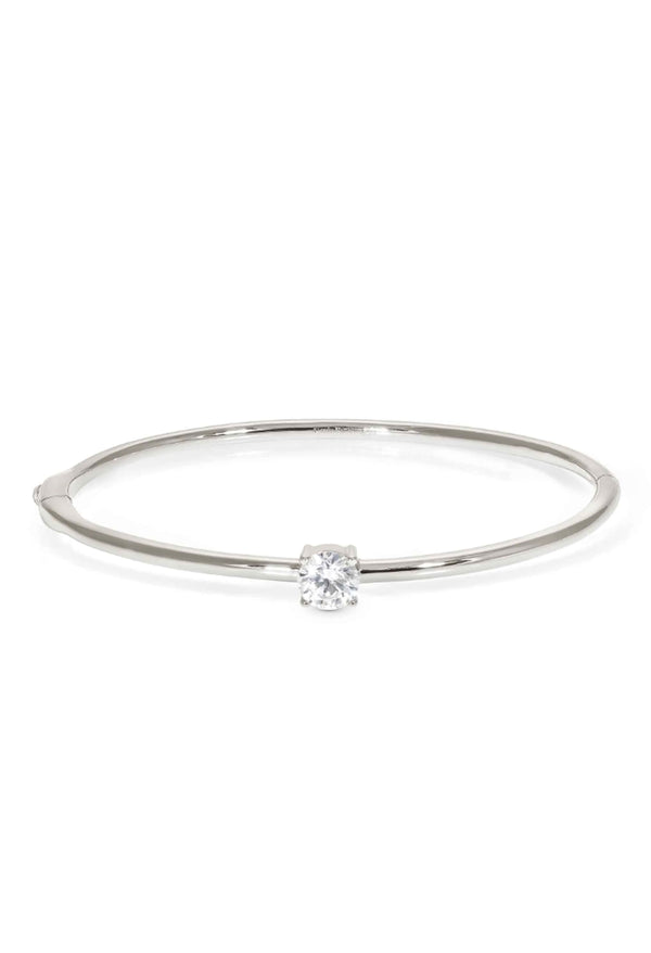 Nomination Colour Wave Single Cubic Zirconia Bangle in Silver
