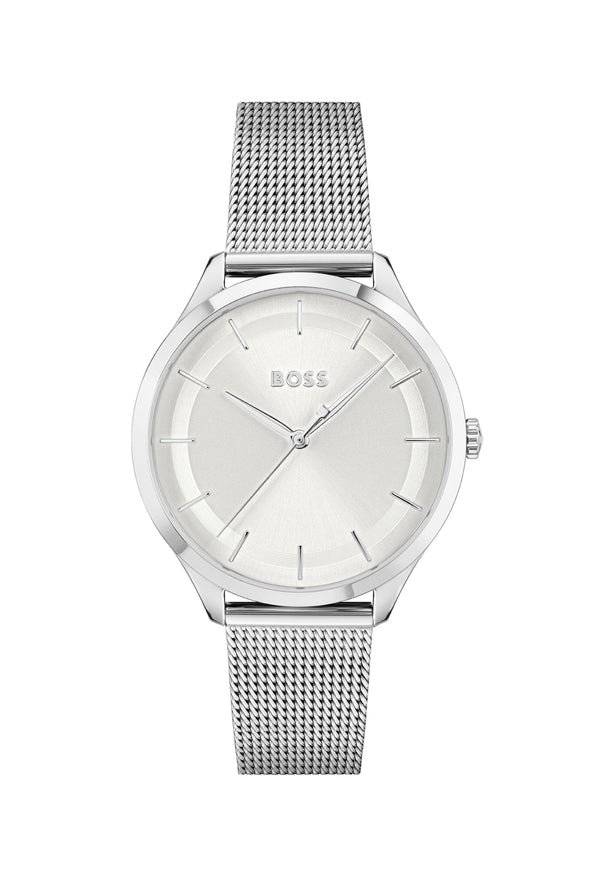 BOSS Ladies Pura Silver Dial Bracelet Watch