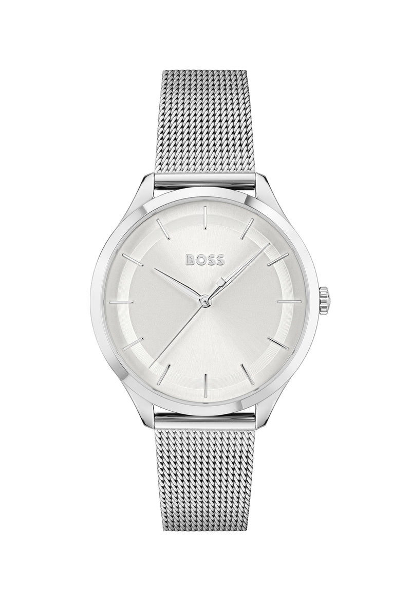 BOSS Ladies Pura Silver Dial Bracelet Watch