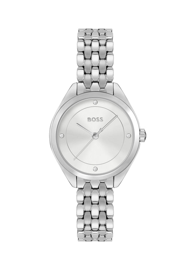 BOSS Ladies Mae Silver Dial Bracelet Stainless Steel Watch