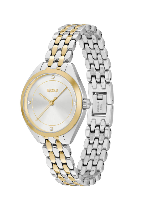 BOSS Ladies Mae Silver Dial Bracelet Stainless Steel GP Watch