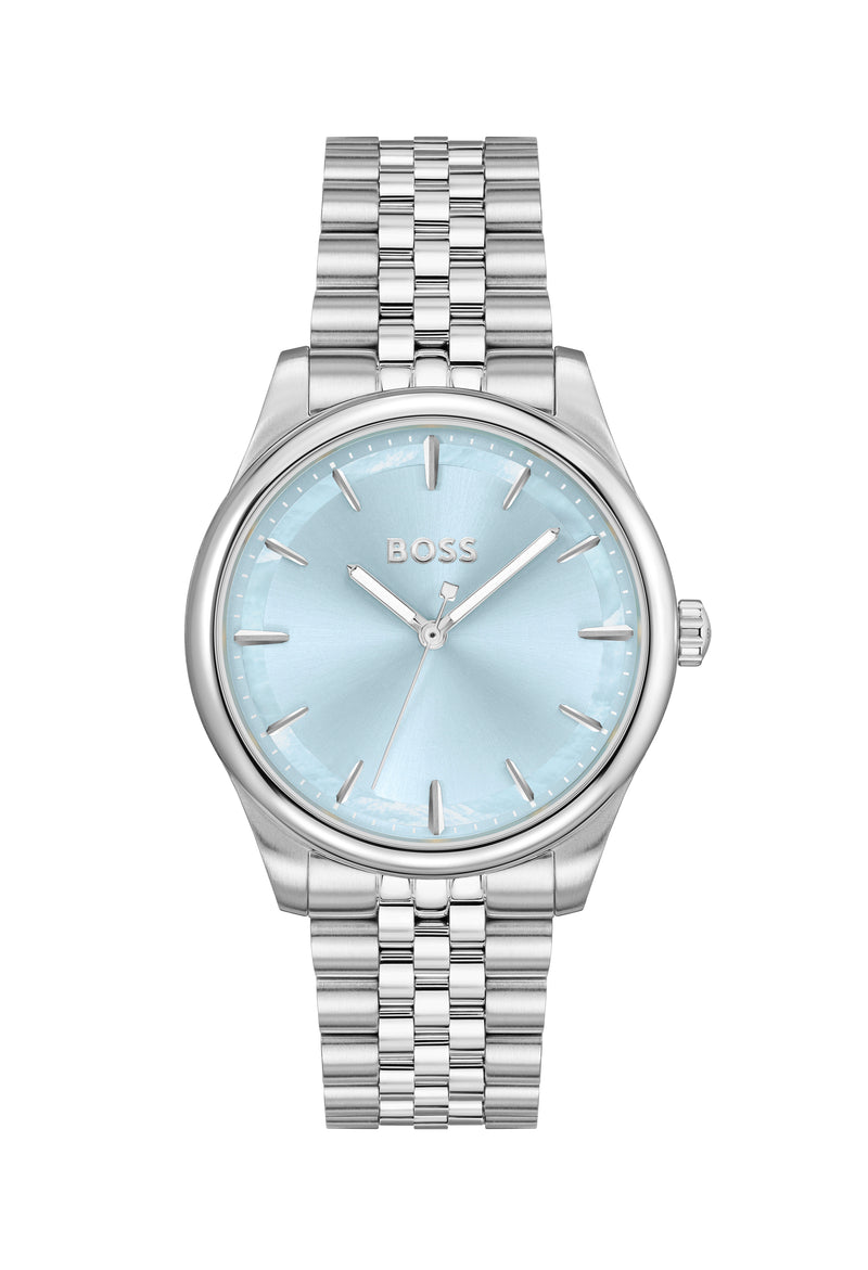 BOSS Ladies Graceful Light Blue Dial Bracelet Watch Stainless Steel
