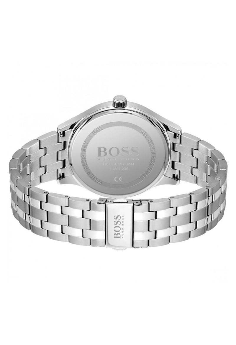 BOSS Gents Elite Black Dial Stainless Steel Bracelet Watch