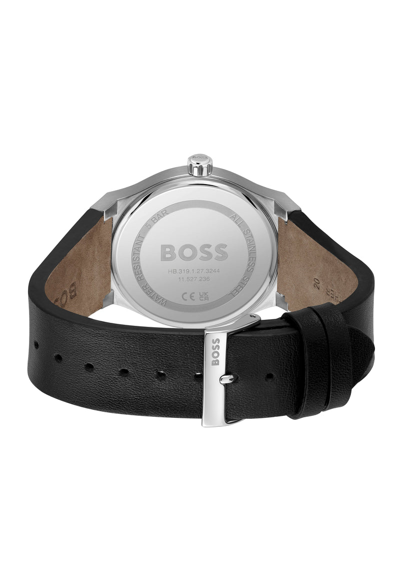 BOSS Gents Candor Black Dial Strap Stainless Steel Watch