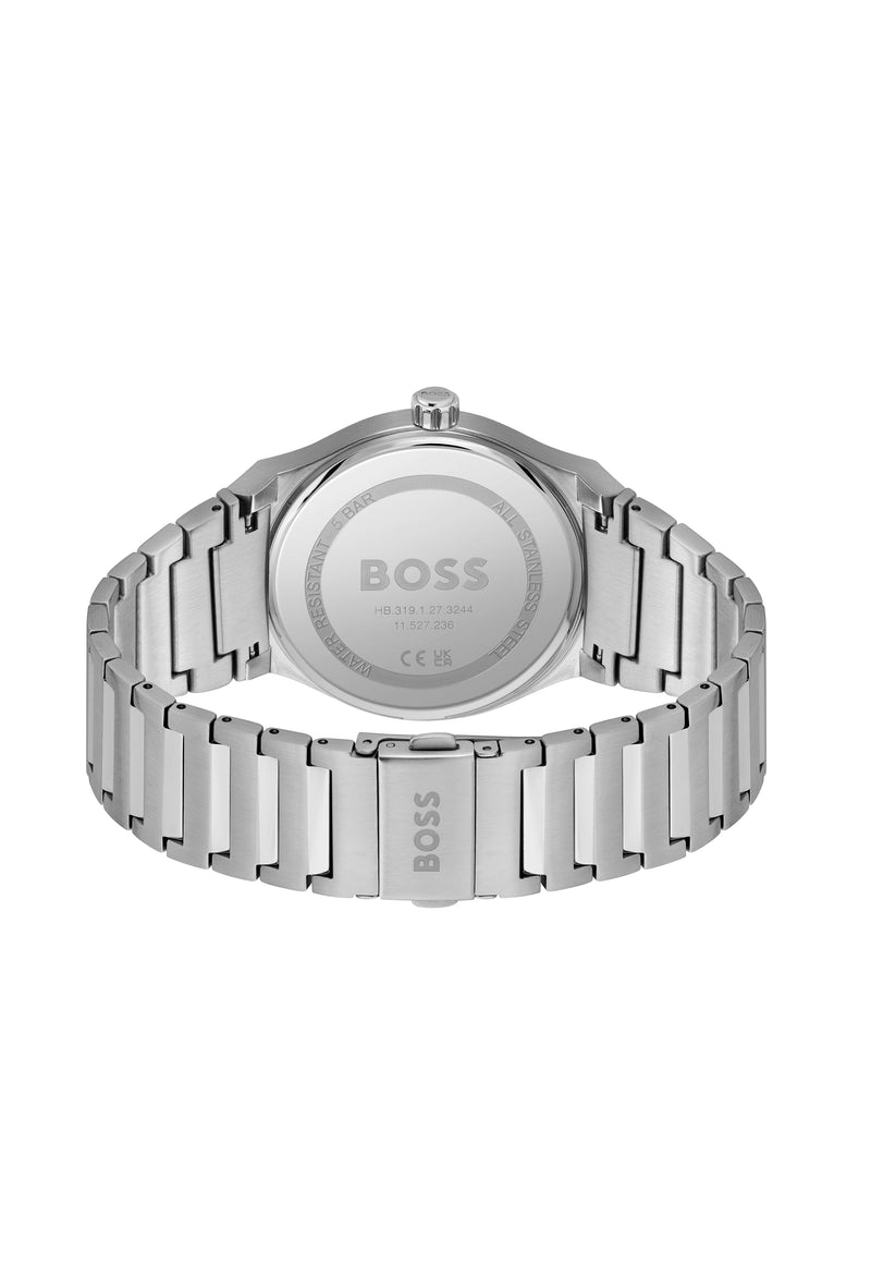 BOSS Mens Candor Green Dial Bracelet Stainless Steel Watch