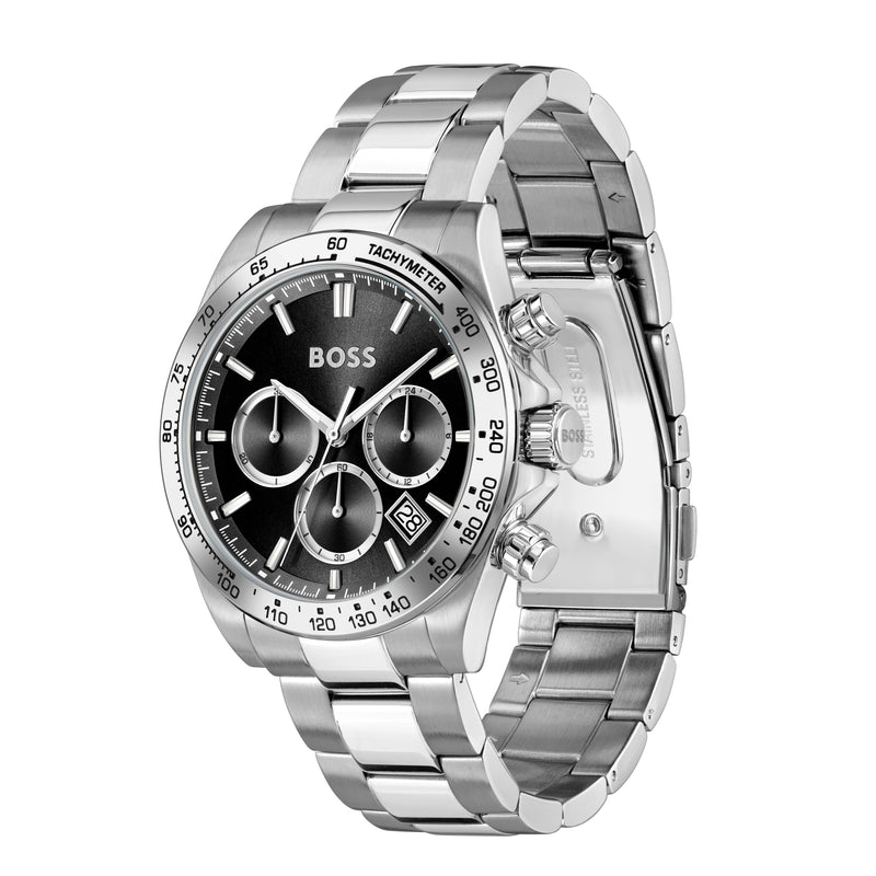 Mens Stainless Steel Hero 2.0, Black Dial, Bracelet Watch 1514267