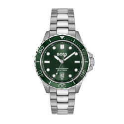 Mens, Stainless Steel,Troper Sport, Green Dial, Bracelet Watch 1514294