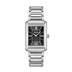 Mens Stainless Steel Principle Dress, Black Dial, Bracelet Watch 1514297