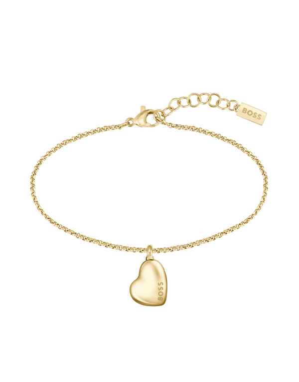 BOSS Honey Heart Bracelet in Gold Plated Stainless Steel