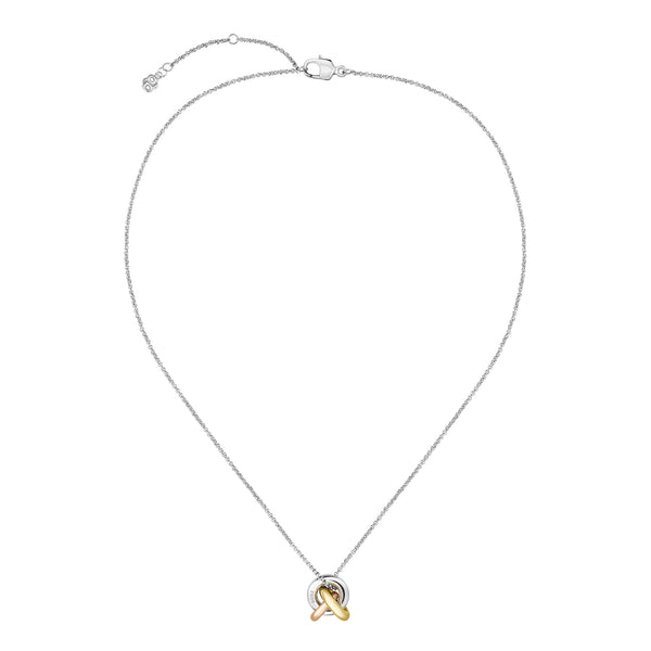 Three Colour Harmonie Interlocking Circle Necklace 1580771