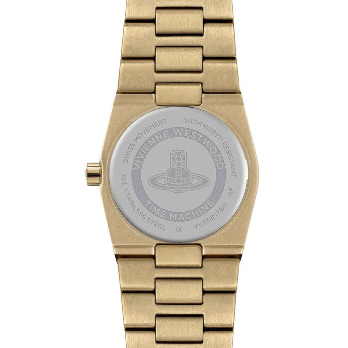 Vivienne Westwood Gold Plated The Hoxton Black Dial Bracelet Watch VV332MTGD