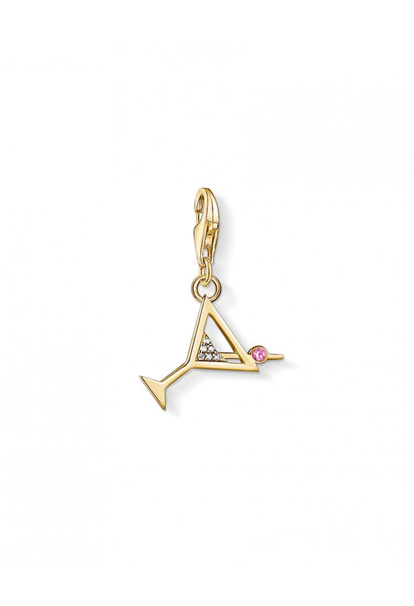 Thomas Sabo Cocktail Charm in Silver Gold Plated