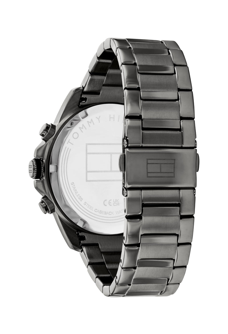 Tommy Hilfiger Gents Grey IP Lars Multi Function Bracelet Watch
