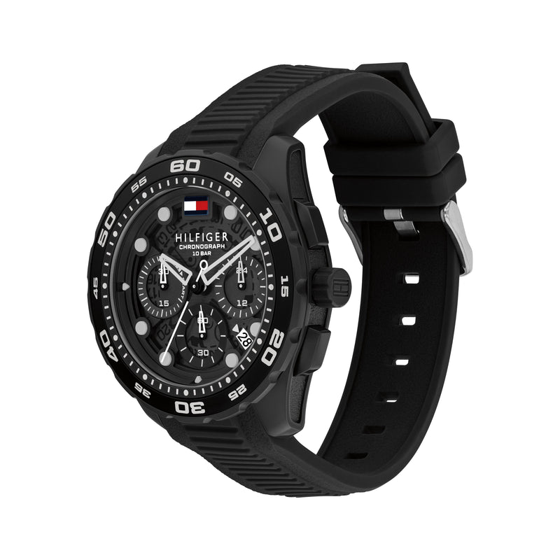 Mens Regatta Black Chronograph Dial Strap Watch 1792233