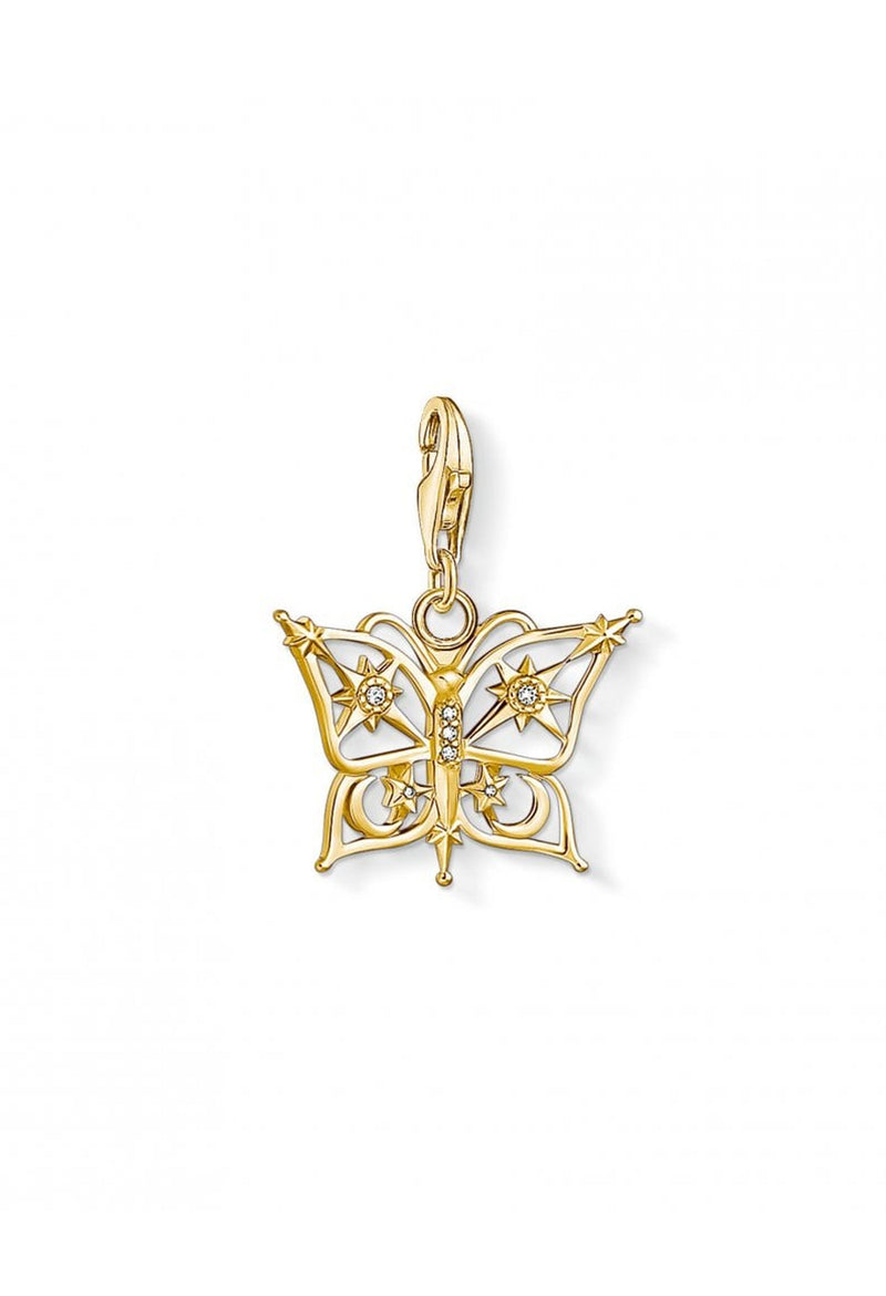 Thomas Sabo Butterfly Charm in Silver Gold Plated *