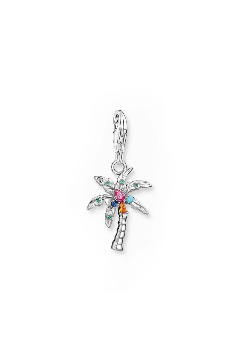 Thomas Sabo Colourful Palm Tree Charm in Silver